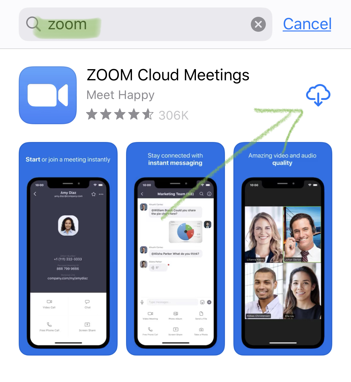 Download iPhone Zoom App